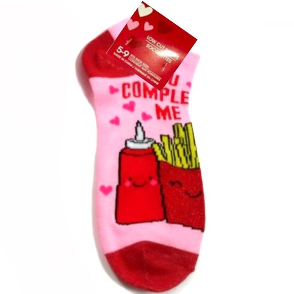 Accessories - *3/$15* "You Complete Me" Ketchup and Fries Socks